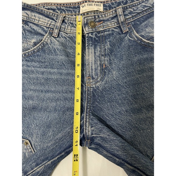 Free People Blue Wide Leg Jeans - Picture 6 of 9